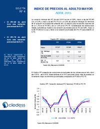Boletín: IPC Adulto Mayor, Abril 2015 Boletín: IPC Adulto Mayor, Abril 2015