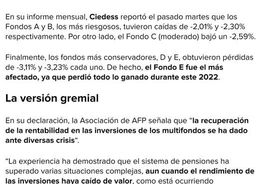 Ciedess en ADN Radio Asociación de AFP y caída de multifondos en